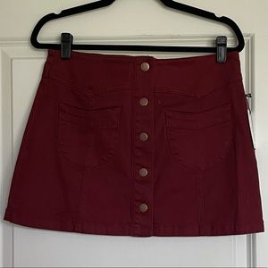 NWT Forever 21 Denim Button Up Mini Skirt - sz 30